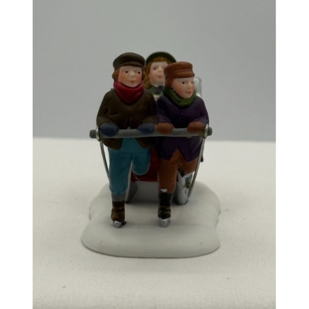 Dept 56 Heritage Village Collection "Winter Sleighride" Porcelain Accessory
